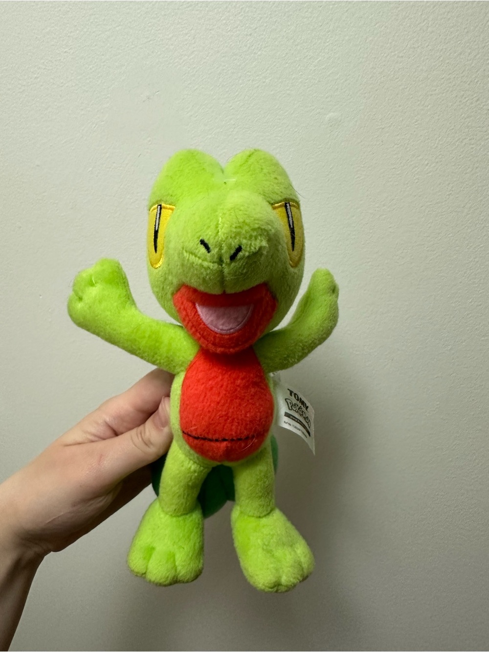 Pokemon Treecko TOMY Plush 8" Video Game Character Stuffed Lizard Kids Nintendo